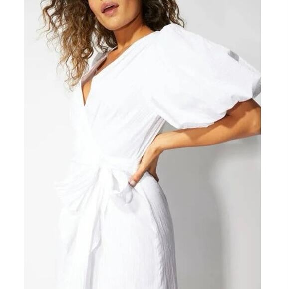 Minkpink Jessey Wrap Midi Dress NWT - S - Picture 3 of 7